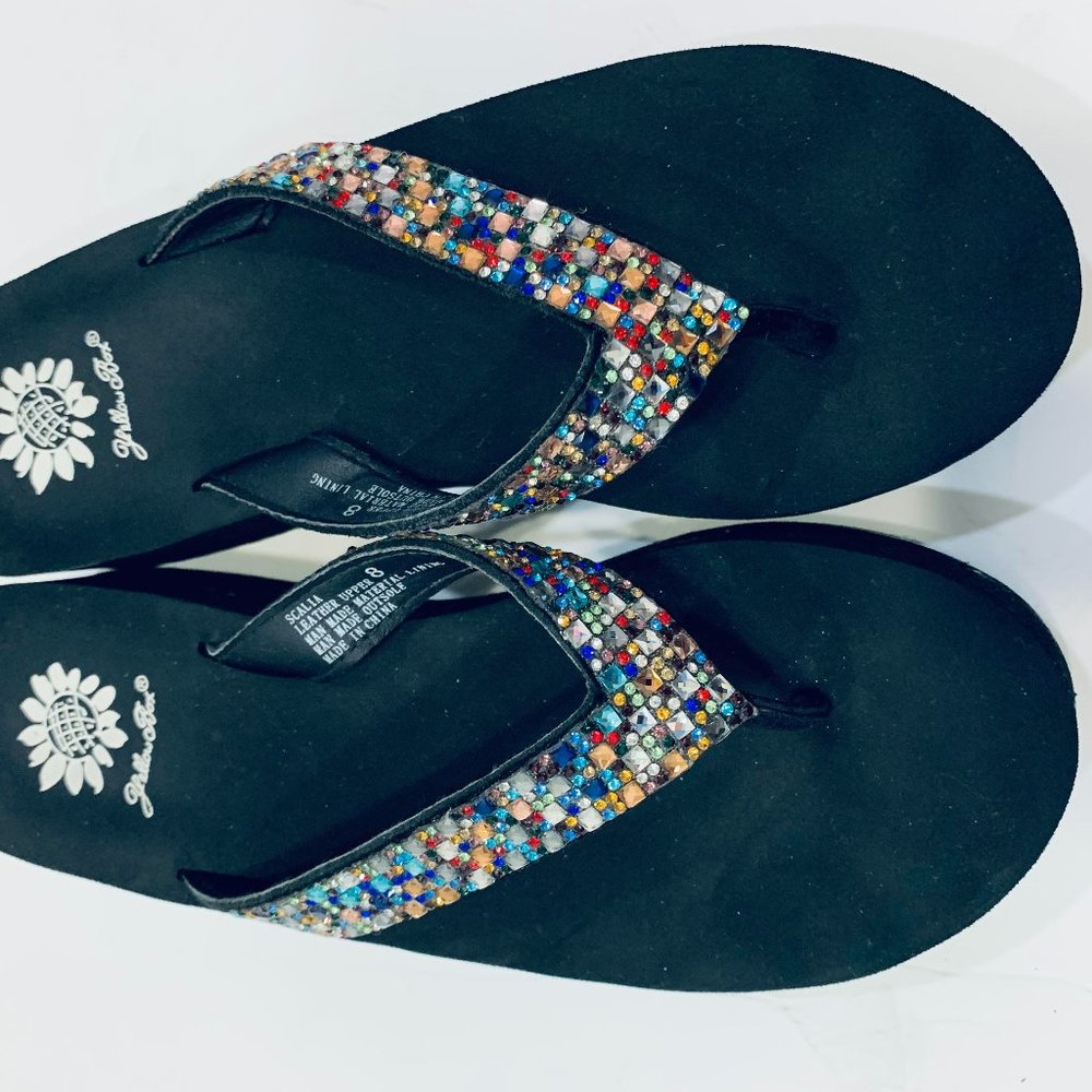 Yellow Box Zemily Rhinestone Sandal Multi Color